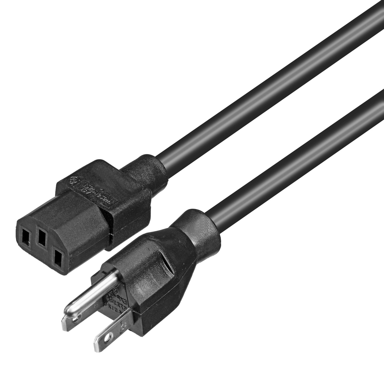 ProX XC-IEC14-10 10ft Power Cord NEMA 5-15P to NEMA 5-15R 14AWG 3-Prong Black