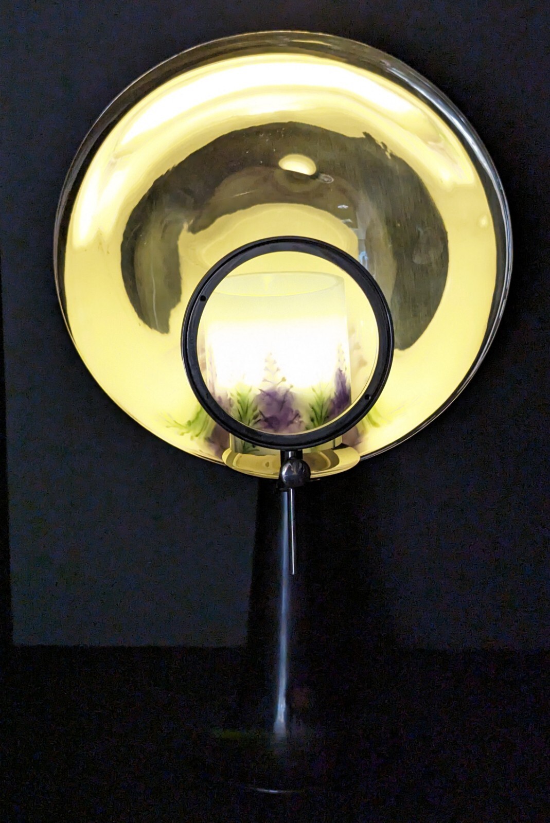 Medical Parabolic Magnifying Lamp Candle Light Source Vintage