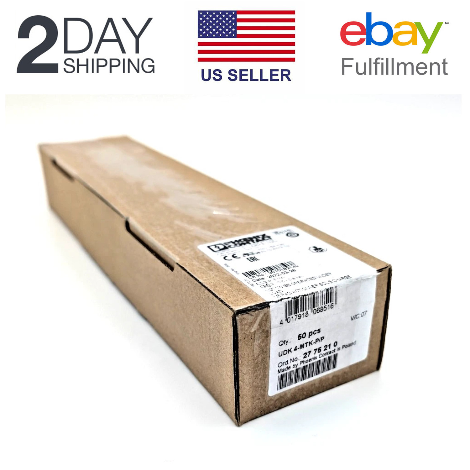 Phoenix Contact UDK 4-MTK-P/P-Knife-disconnect terminal block 2775210 Box of 50p