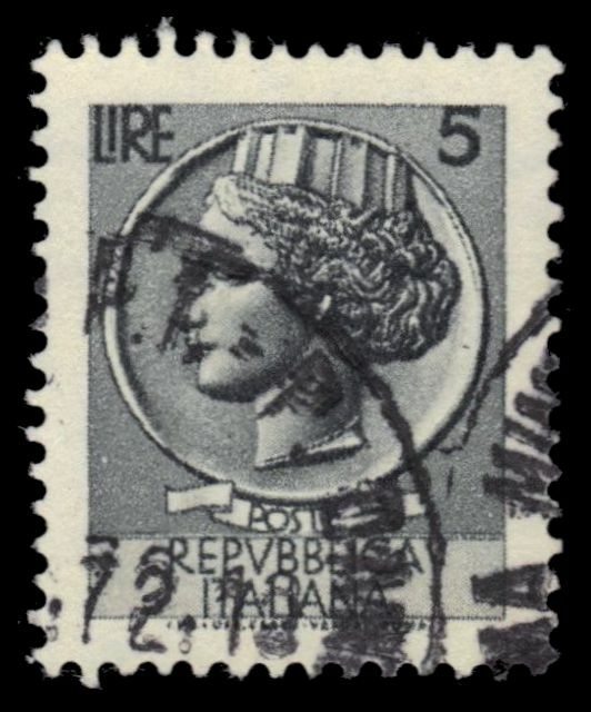 ITALY 998B - Allegory of Italia "1968 Slate"" (pf3016)