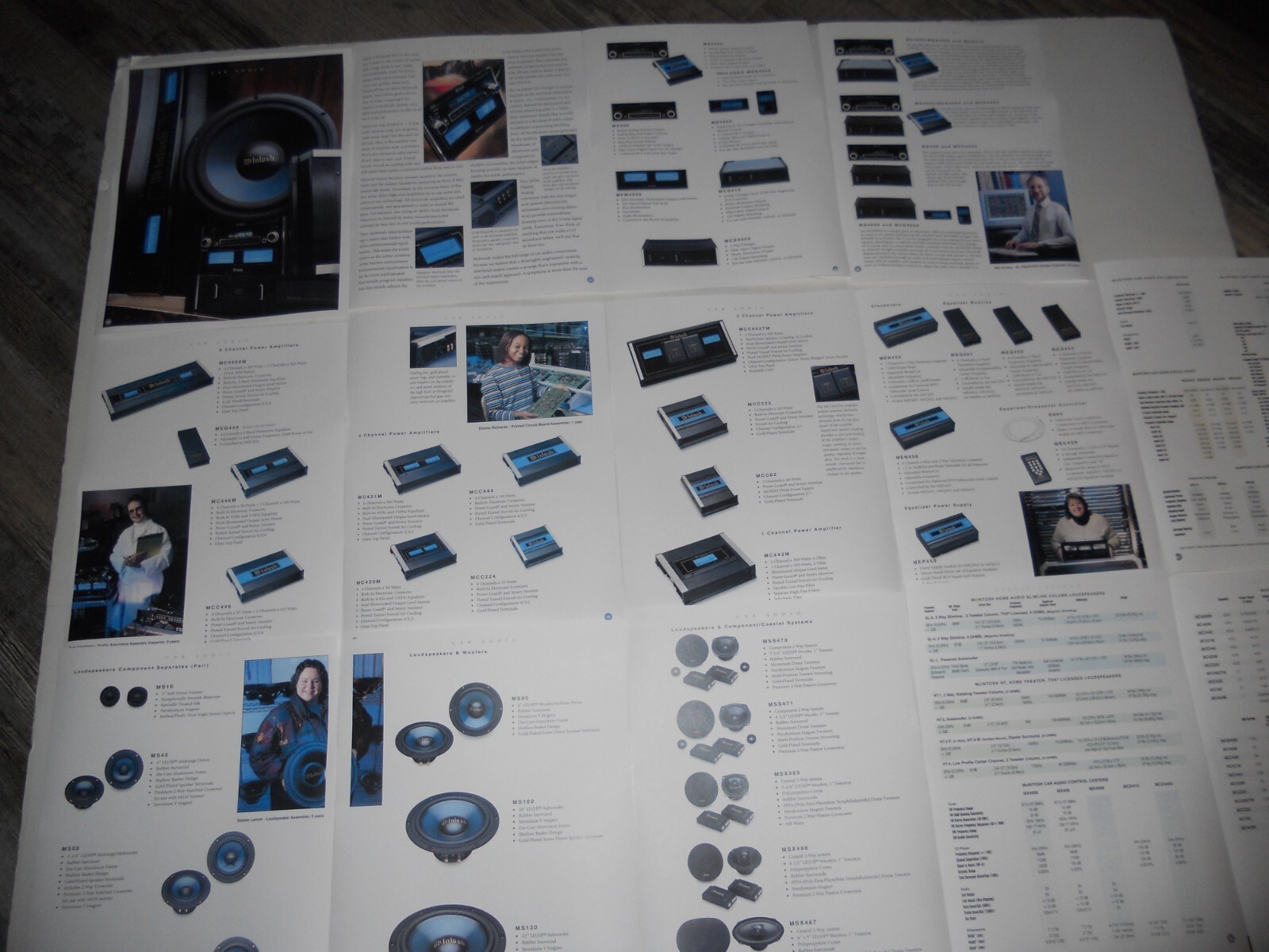 1998 McIntosh Car Audio Brochure, 14 pg, Specs,Info MC4000m,MC440m,MCC602TM