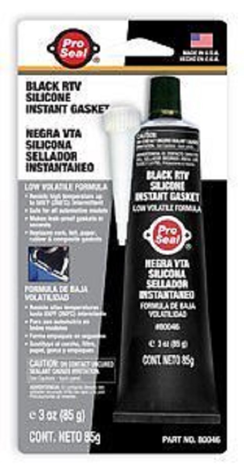 CASE OF 6 BLACK RTV SILICONE 3 OZ TUBE N80046 / 08662 NEW FREE SHIPPING