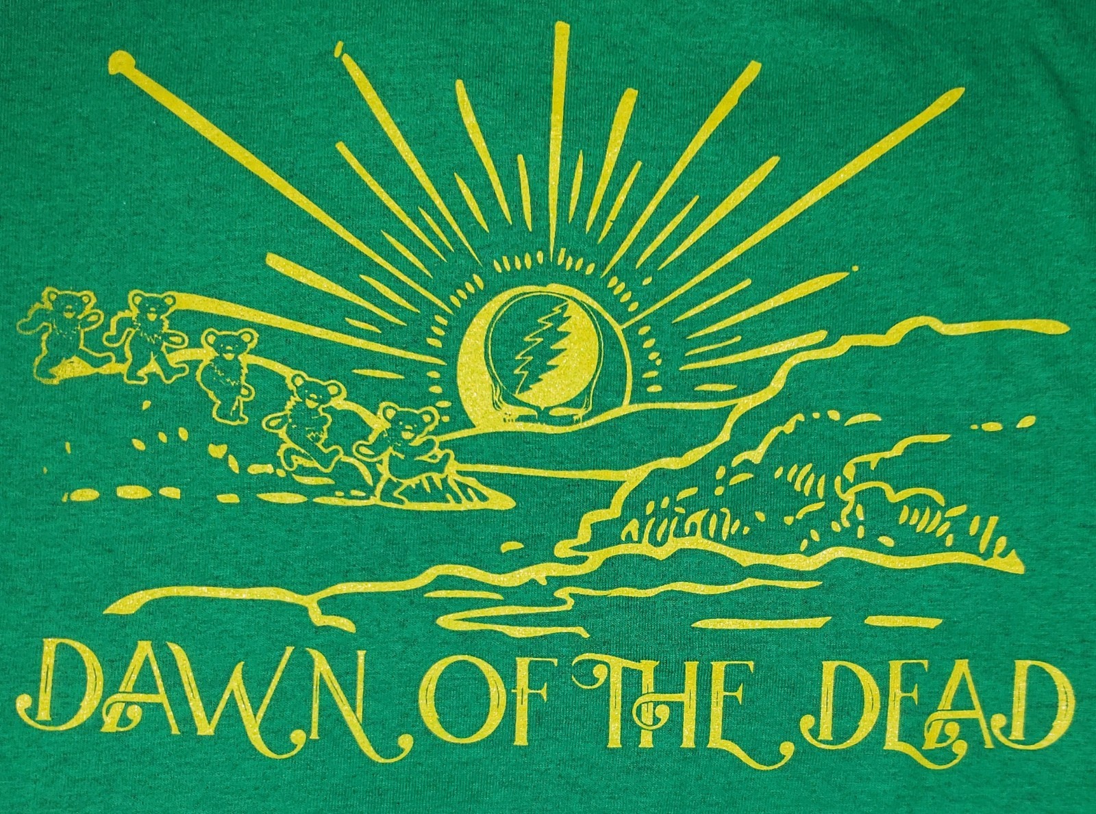 New Grateful Dead Zombie Parody Parking Lot T-Shirt Dawn Of The Dead Size Sm