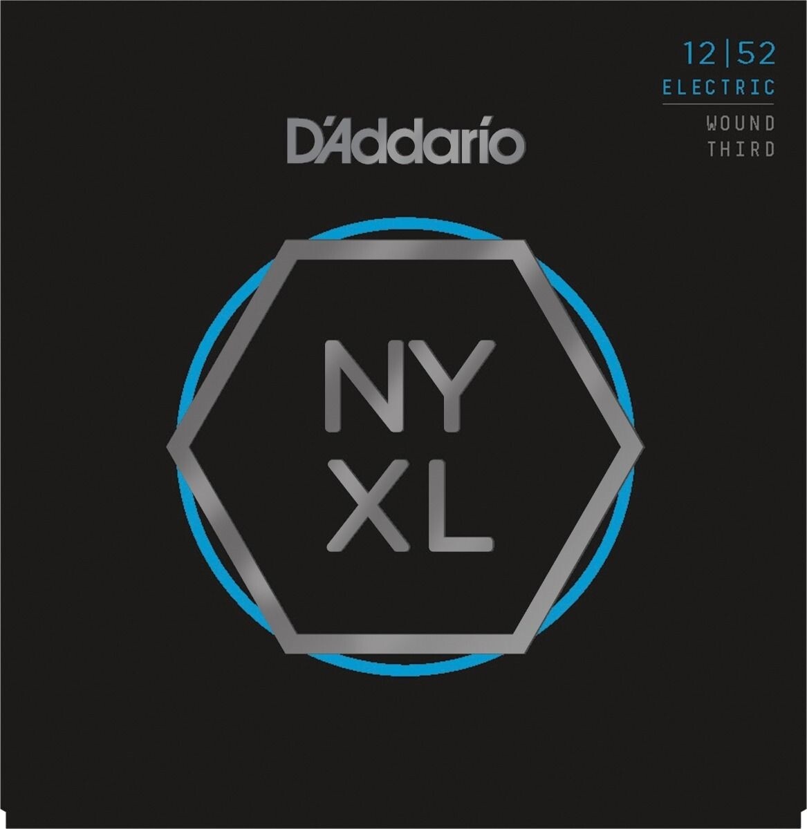 3 Sets D'Addario NYXL 1252W Guitar Strings Light Wound Third 12-52 NYXL1252W