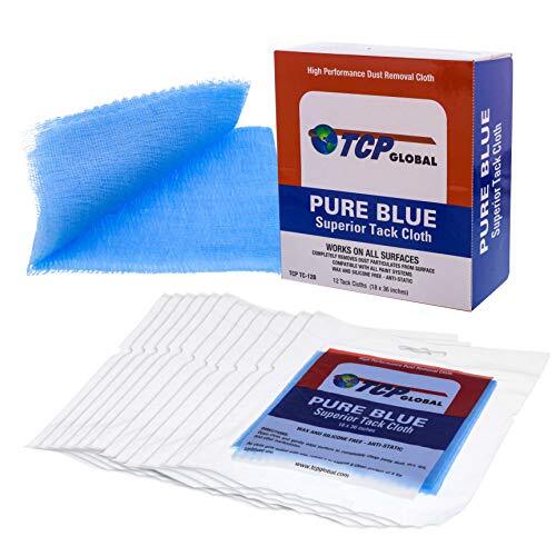 - Pure Blue Superior Tack Cloths - Tack Rags Box of 12 - Automotive Car Paint...
