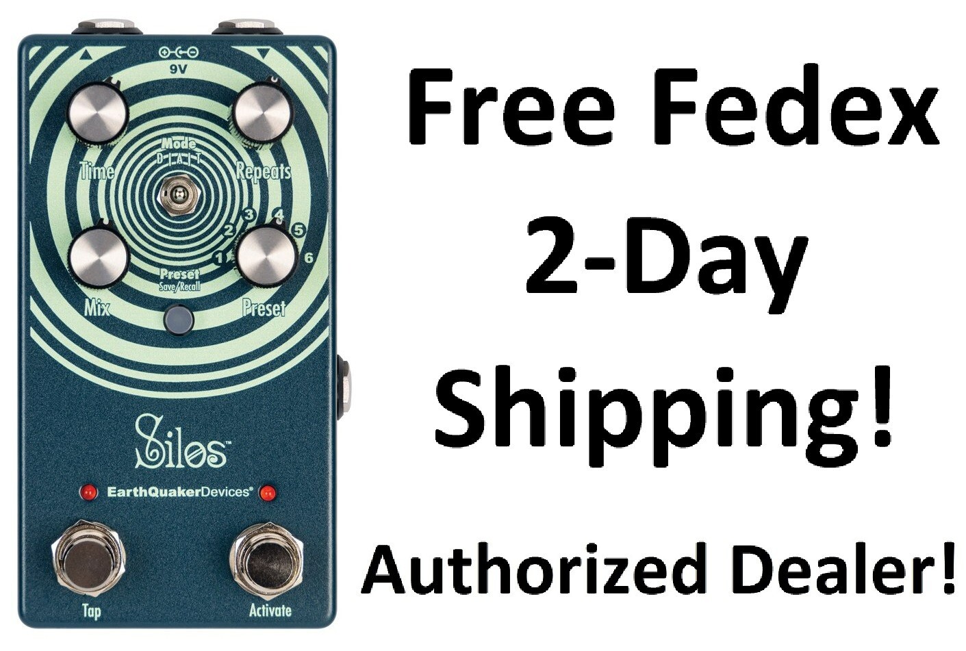 New Earthquaker Devices Silos Multi-Generational Time Reflection Delay Pedal