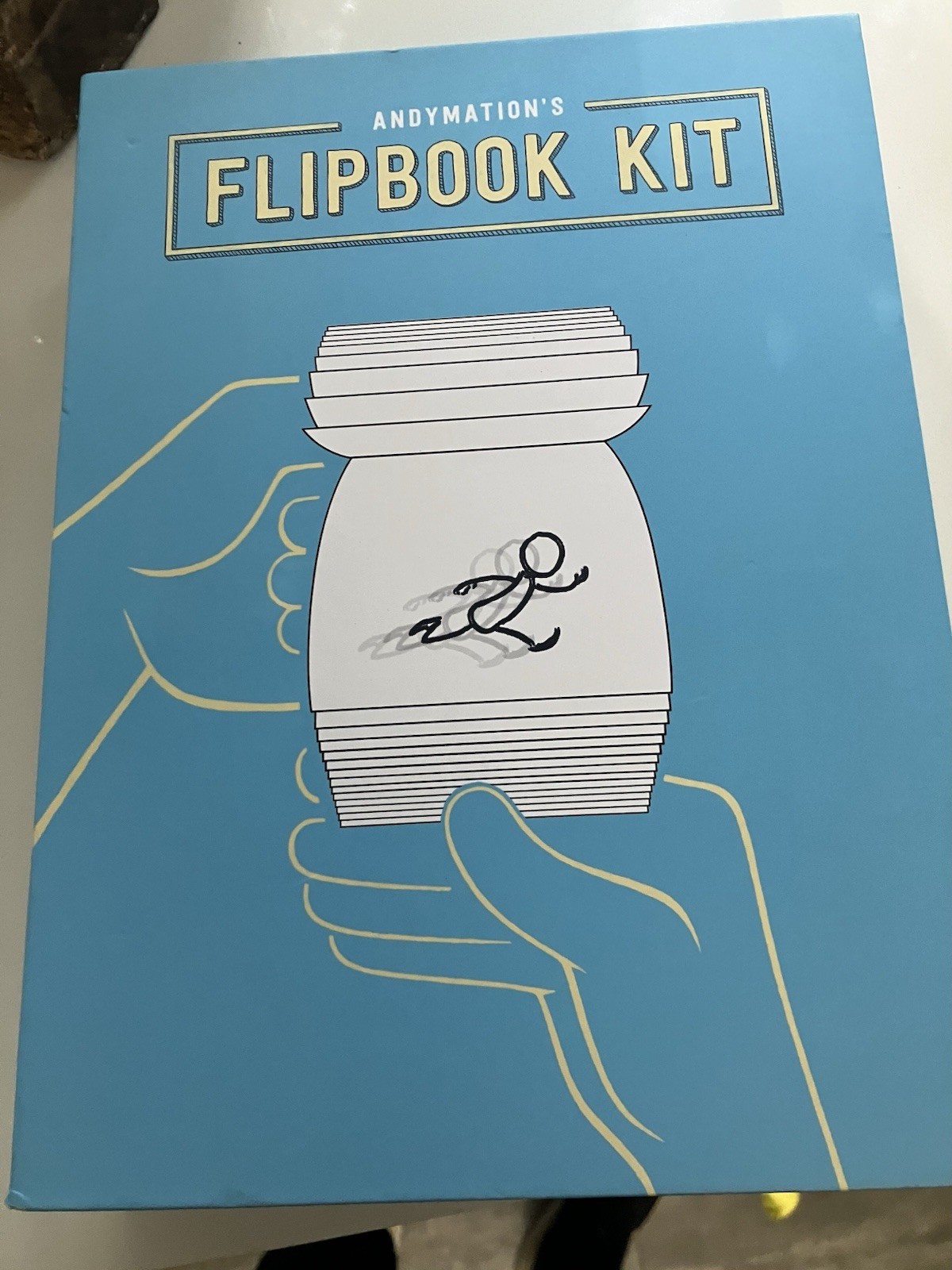Andymation Flipbook Starter Kit with LED Light Pad and Paper Great Condition