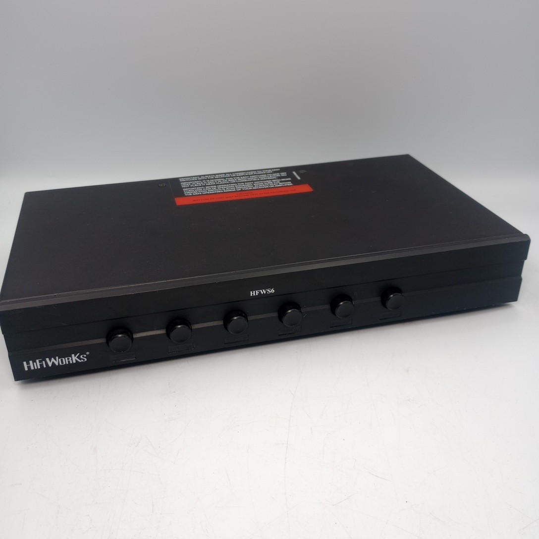 HiFiWorks HFW6S 6 Channel Speaker Selector Switcher TESTED & WORKING USED CLEAN