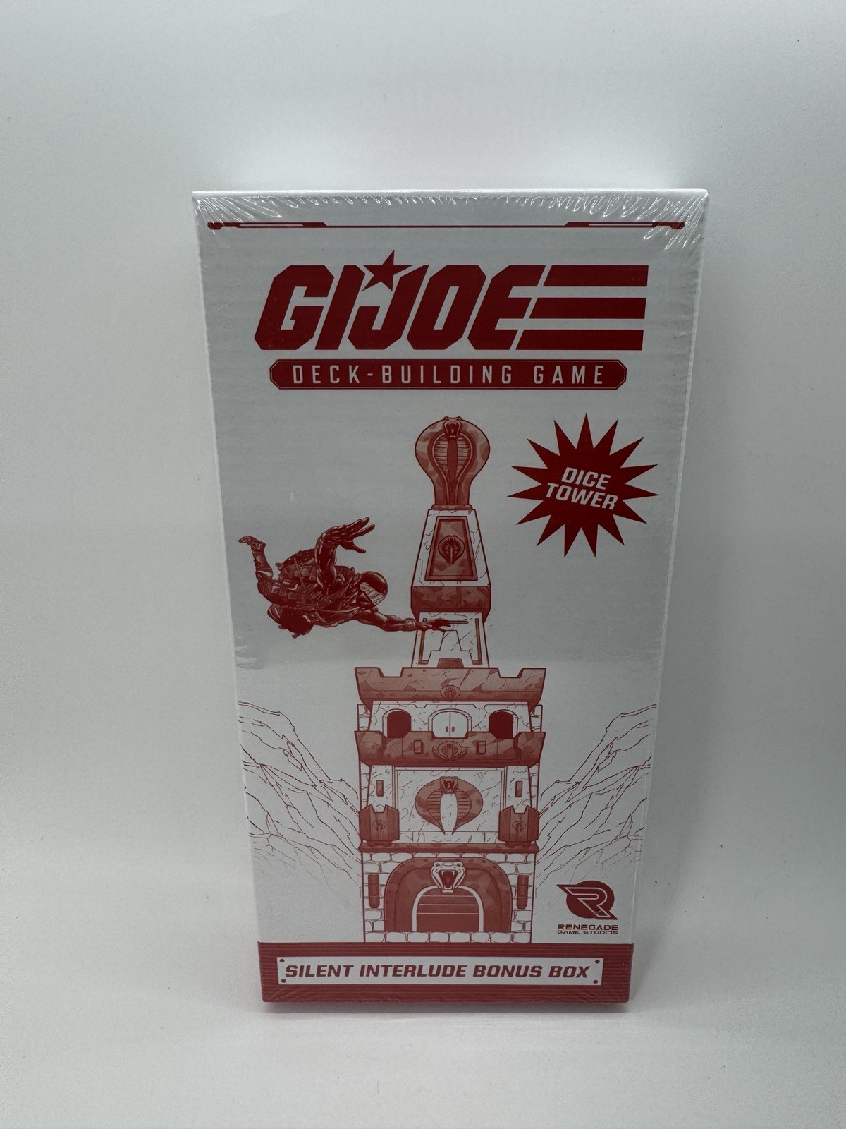G.I. JOE Deck-Building Game Cobra Silent Castle Dice Tower Renegade Tabletop