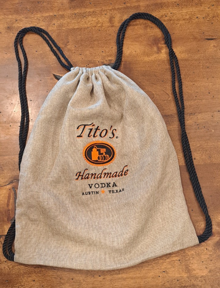 Tito's Homemade Vodka Drawstring Backpack