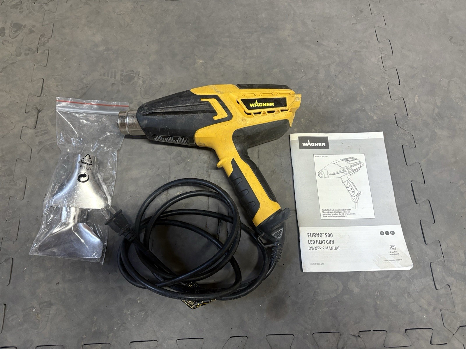 Wagner Furno 500 Heat Gun 12 Temp Settings 150°F-1200°F LED Display  #2363334