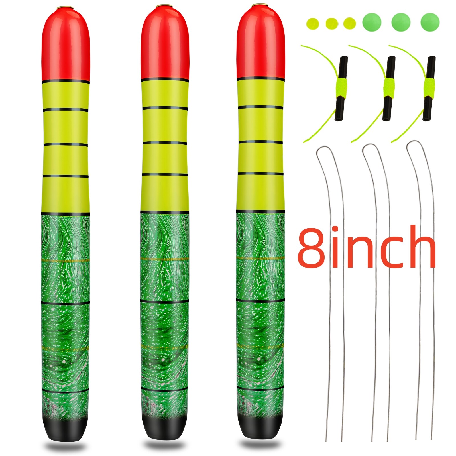 Fishing Floats Weighted Catfish Pole Floats High Visibility Wood Pole Fishing