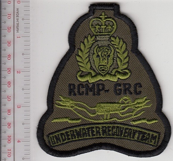 Canada Federal Police Underwater Recovery Team Gendarmerie Royal NO TARIFF