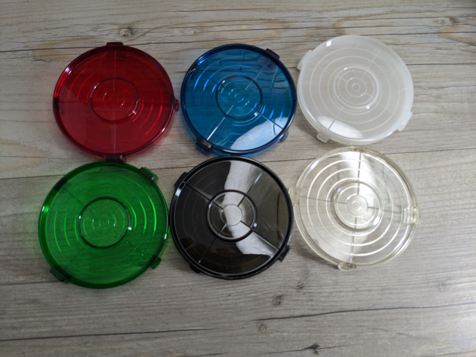 Color Shader Photography Light Lens 6 Color 4.5" Round Plastic For Honeywell 200