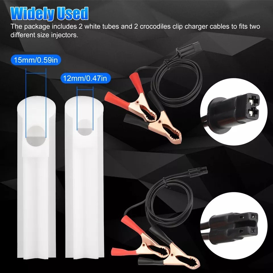 Universal Fuel Injector Flush Cleaner Adapter DIY Kit Car Nozzle Cleaning Tools