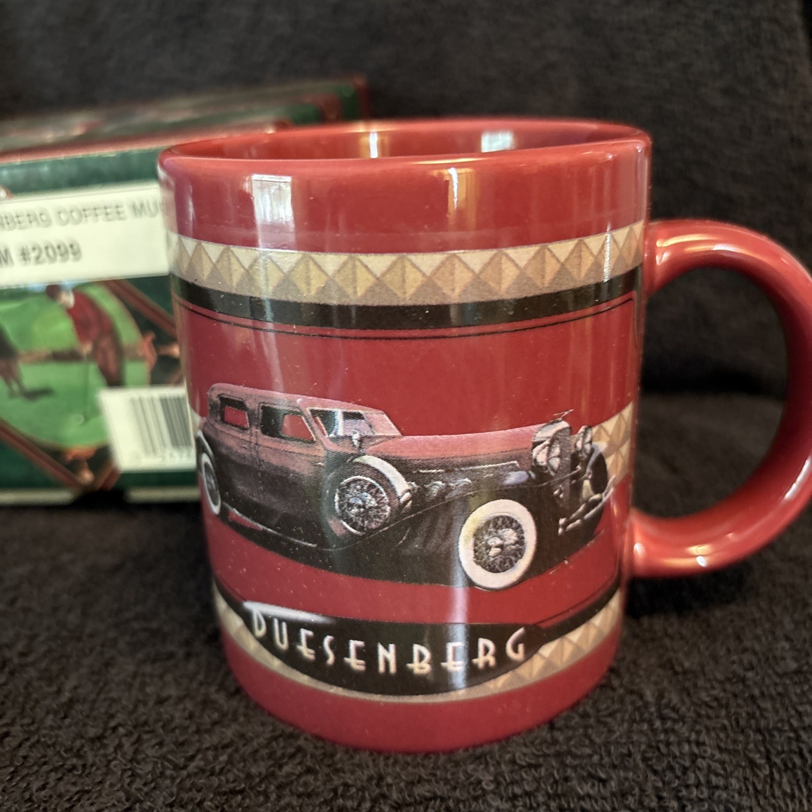 Ceramic Duesenberg Coffee Mug In Maroon Original Box