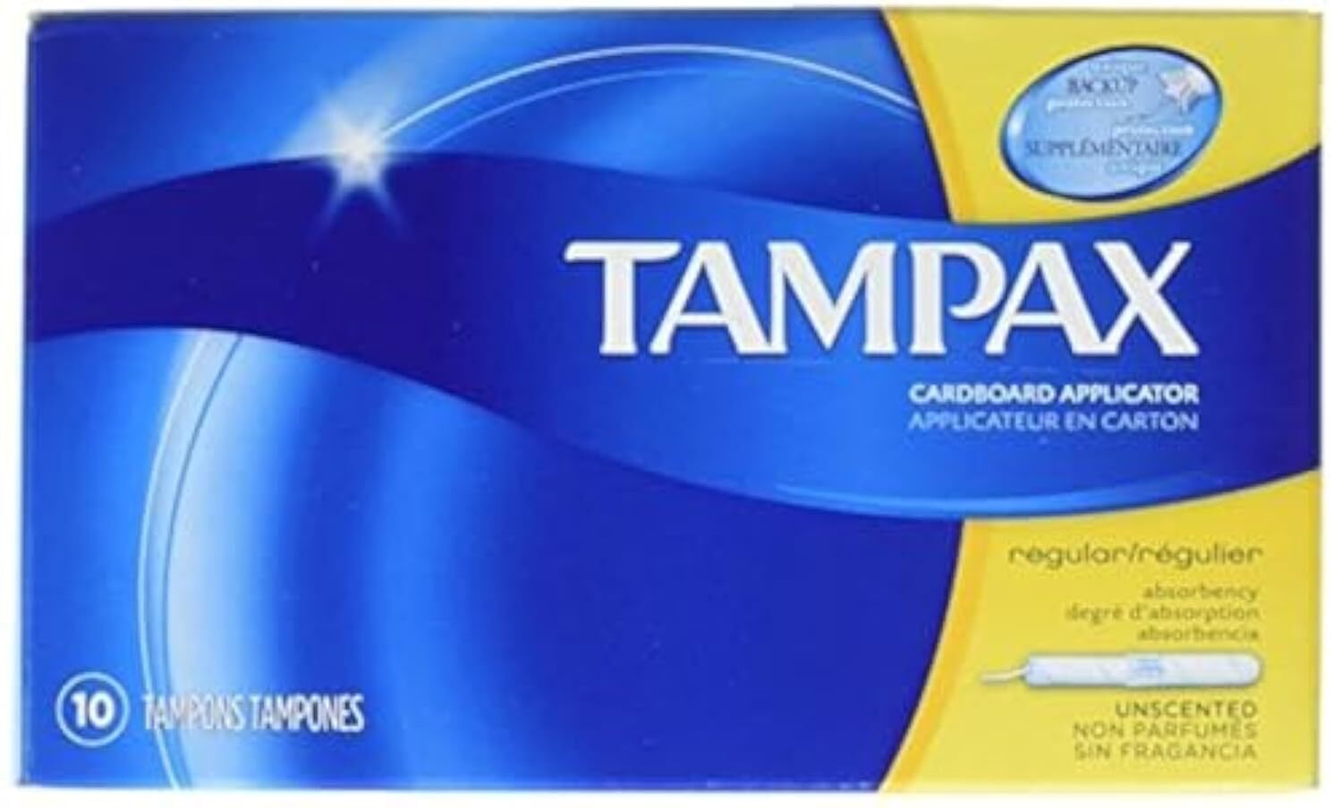 Tampax Tampons Regular 10 Each (Pack of 12)
