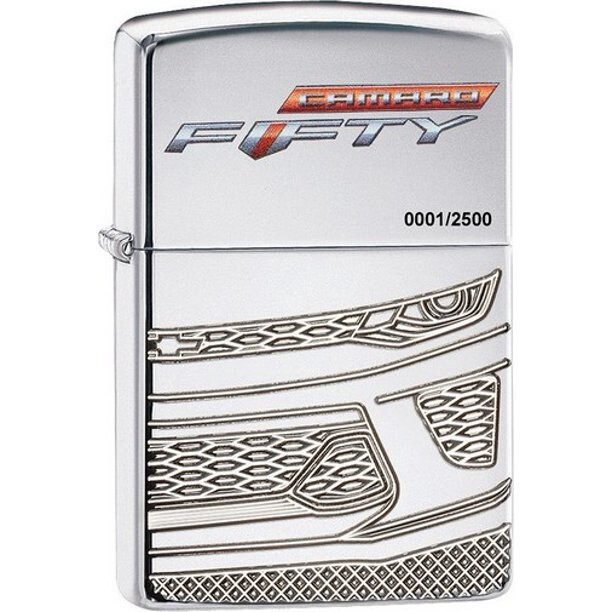 Zippo Chevy Camaro Armor High Polish Chrome 29478 (Series Number May Vary)