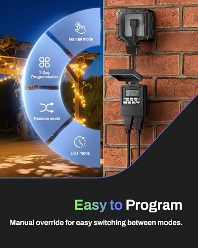 7 Day Outdoor Waterproof Digital Timer