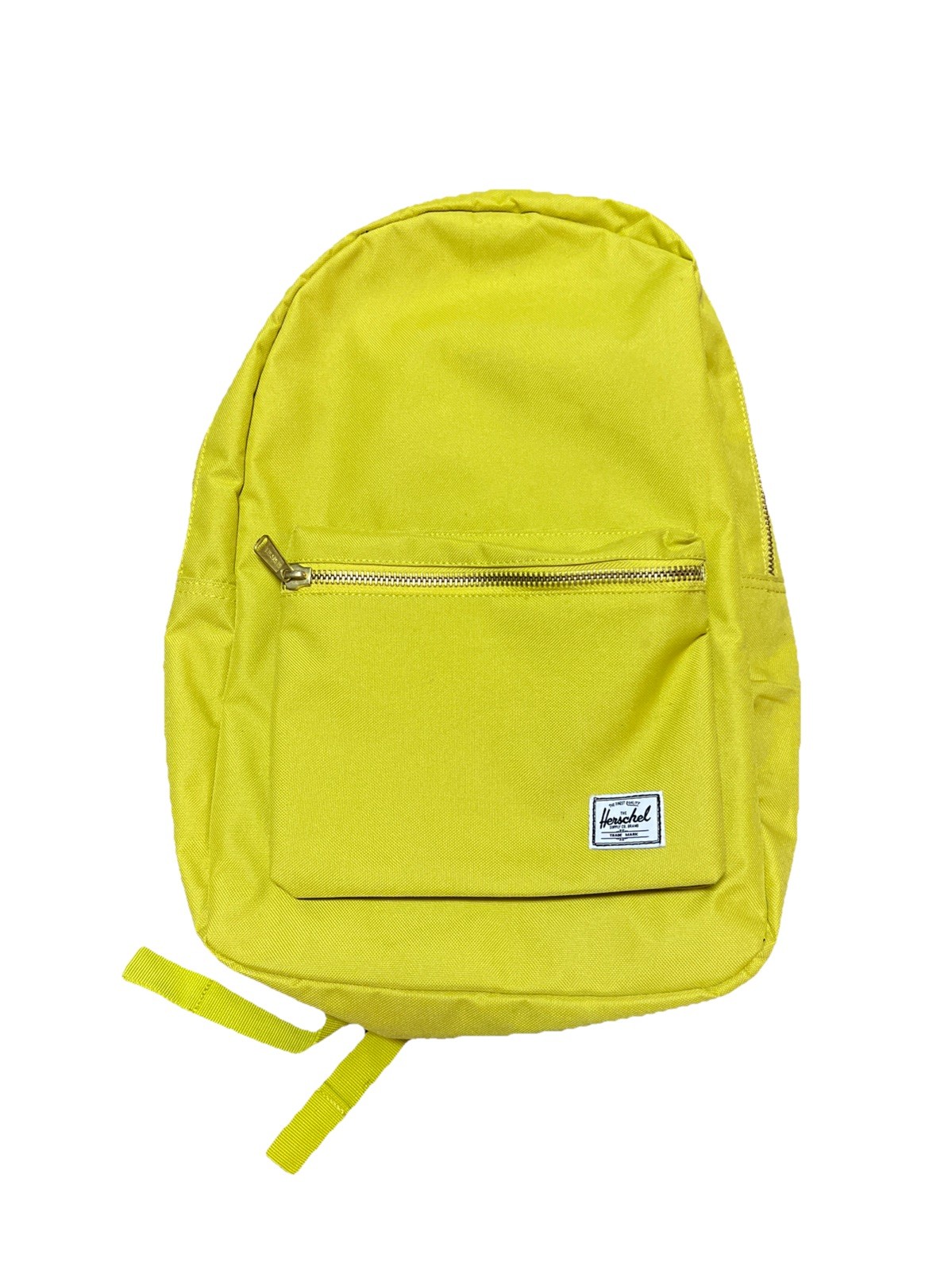Herschel Bright Chartreuse Canvas Backpack With Front Pocket