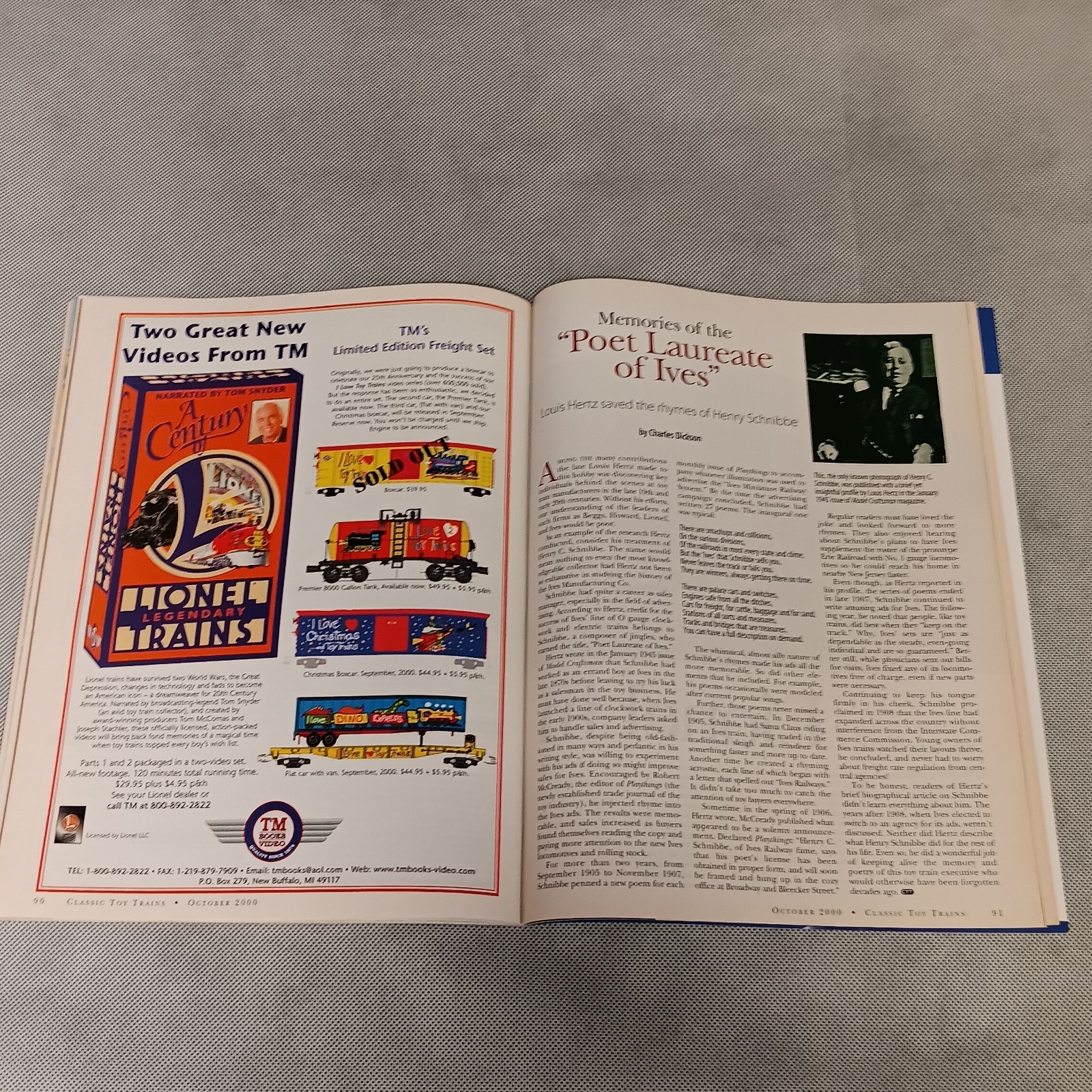 Classic Toy Trains Magazine October 2000