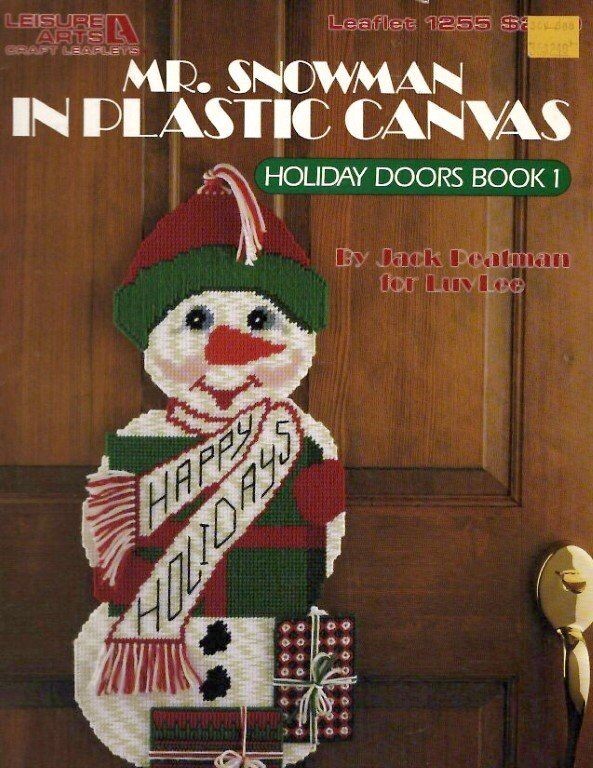 VINTAGE LEISURE ARTS MR. SNOWMAN HOLIDAY DOORS BOOK 1