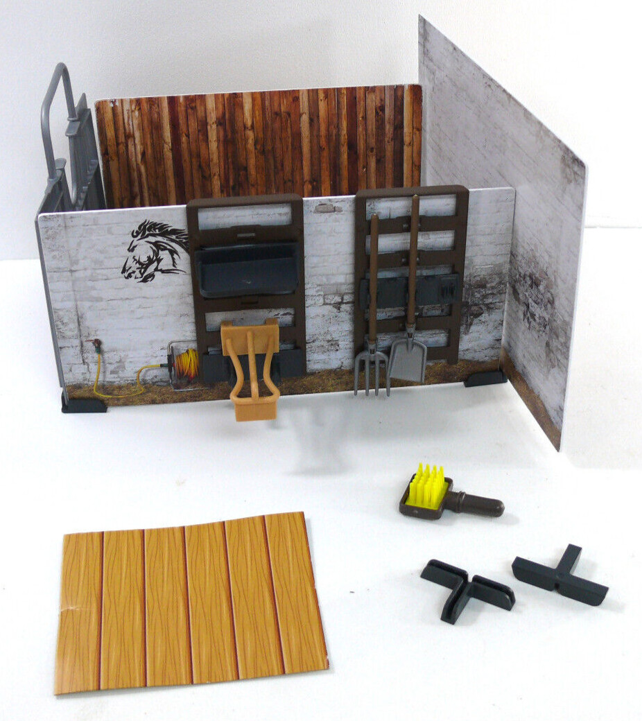 Replacement parts BRUDER BWORLD #62506 playset walls brush pitchfork shovel item