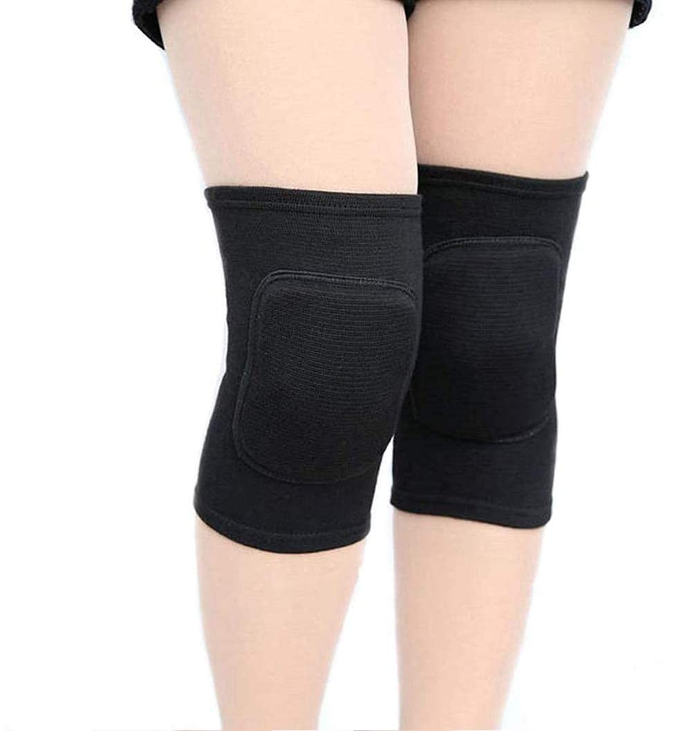 YICYC Volleyball Knee Pads for Dancers, Soft Breathable Large, Black