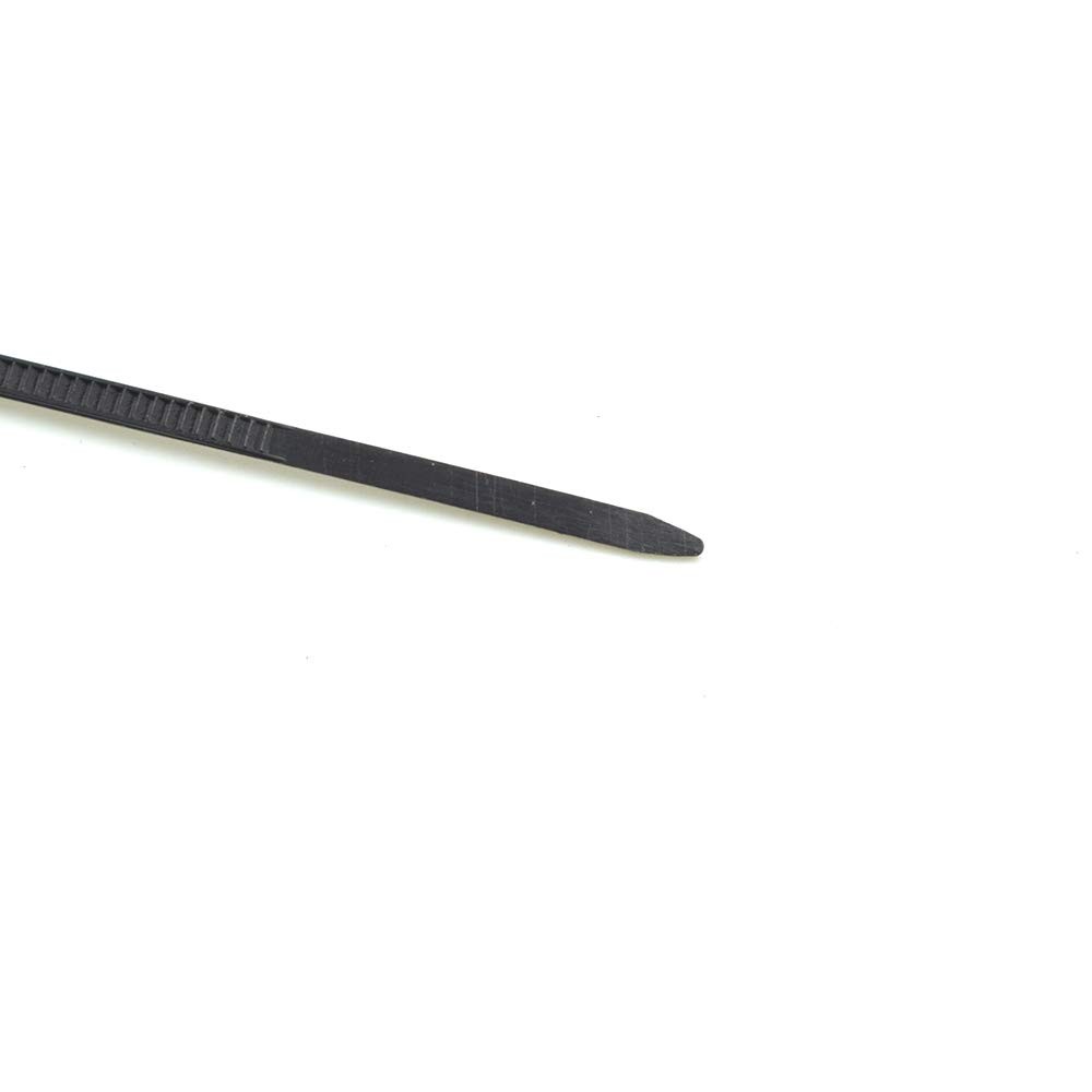 200 PCS 3x200mm Black MultiPurpose Nylon Zip Tie Self Locking Cable Ties