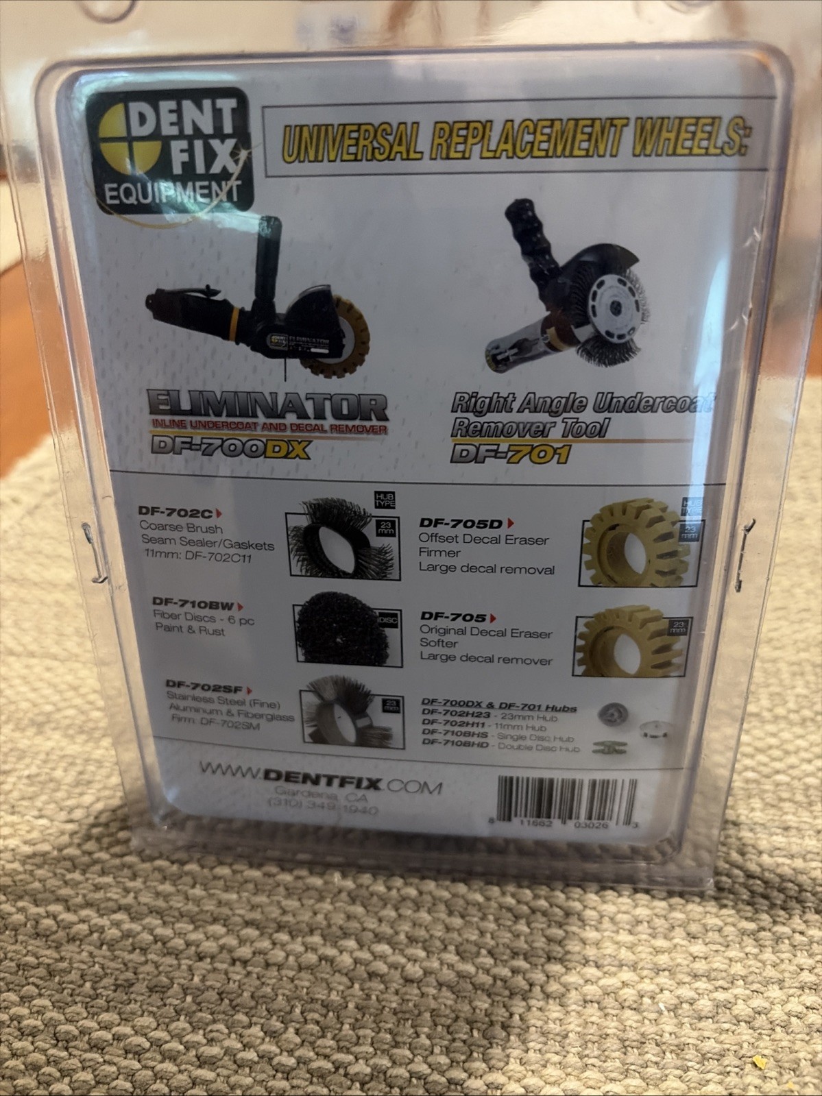 Dent Fix DENDF-705D Offset Style Decal Eraser Wheel Tan