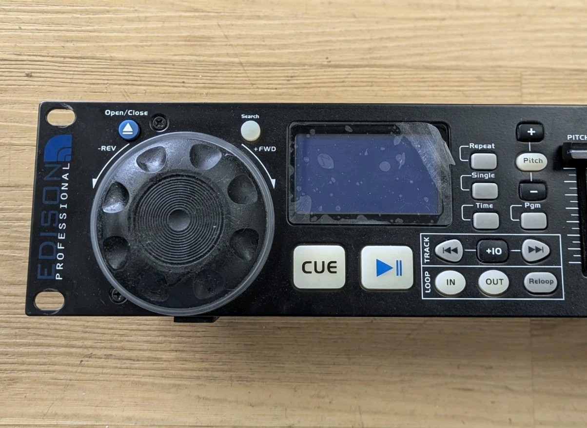 EDISON PROFESSIONAL CDG-8800 KMK II DJ DUAL CD PLAY & CONTROLLER