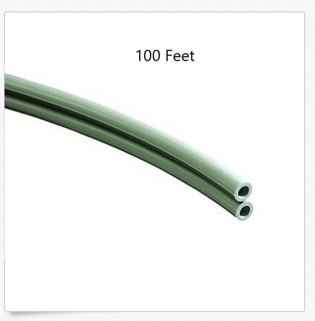 FC Tubing, 2 Hole, Vinyl Gray Dental Medical Tube Hose DCI Quality hose
