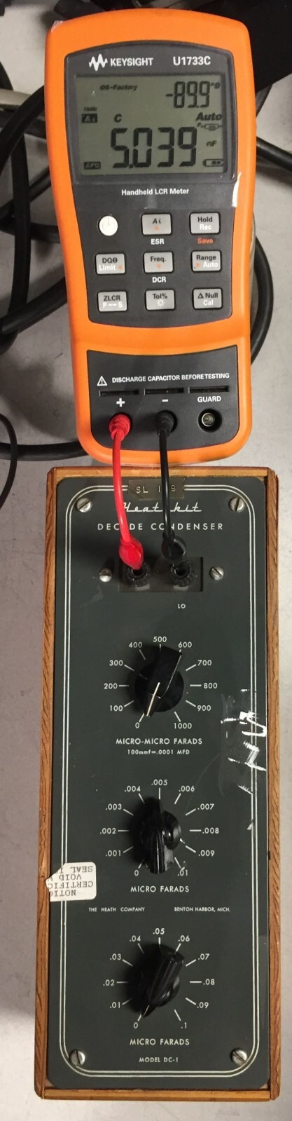 Vintage Heathkit DC-1 Decade Capacitor Condenser Capacitance Box - Working