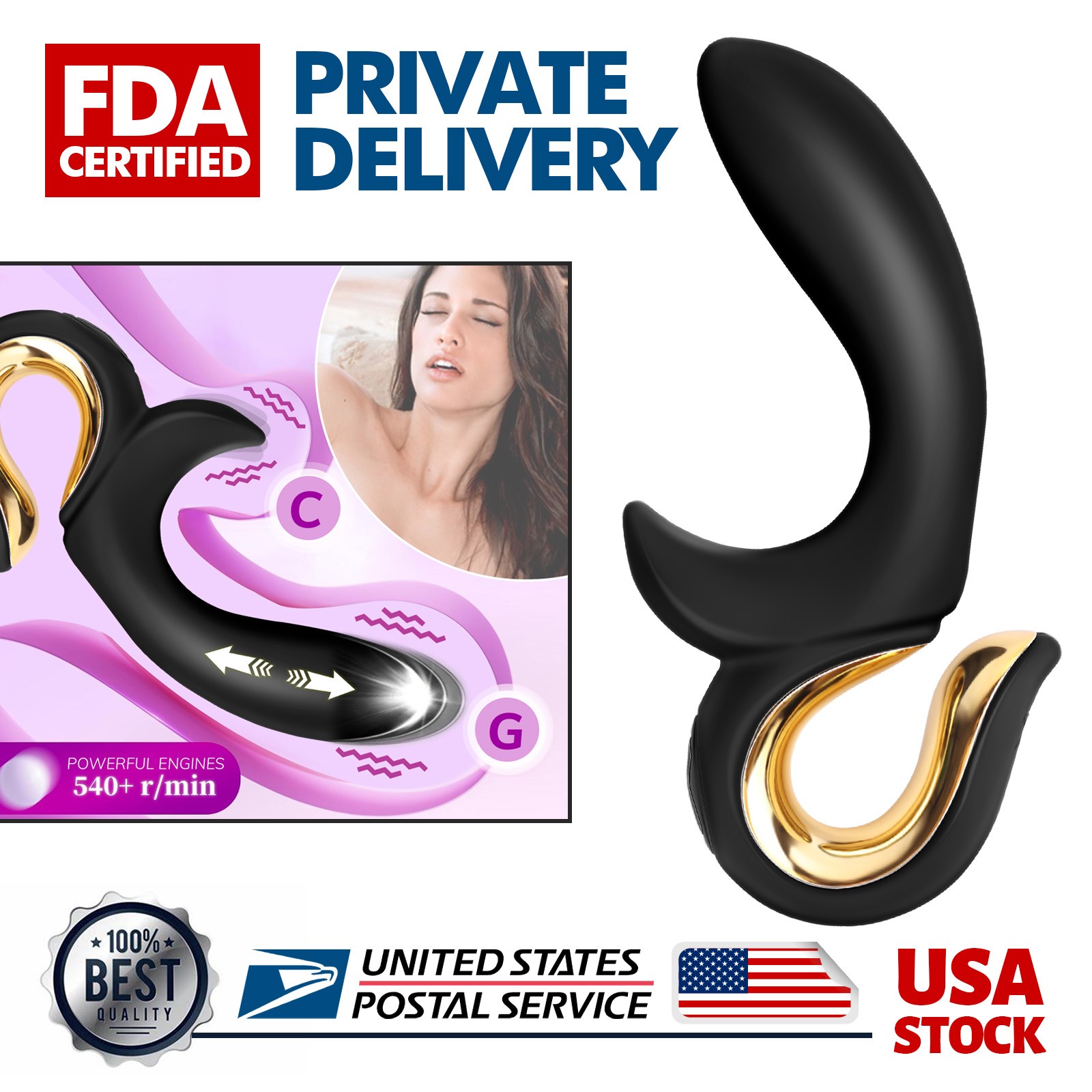 New 2-in-1 Vibrator Dildo G-Spot Clit Vibrator Sex Toys for Women Adult Gifts
