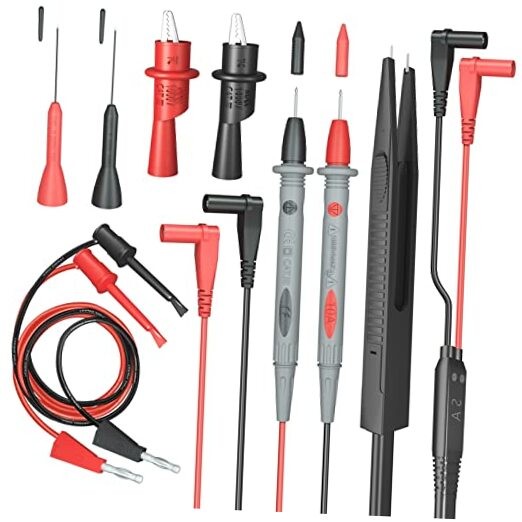Electrical Multimeter Test Leads Set with Alligator Clips DM-0509 - Test Hook