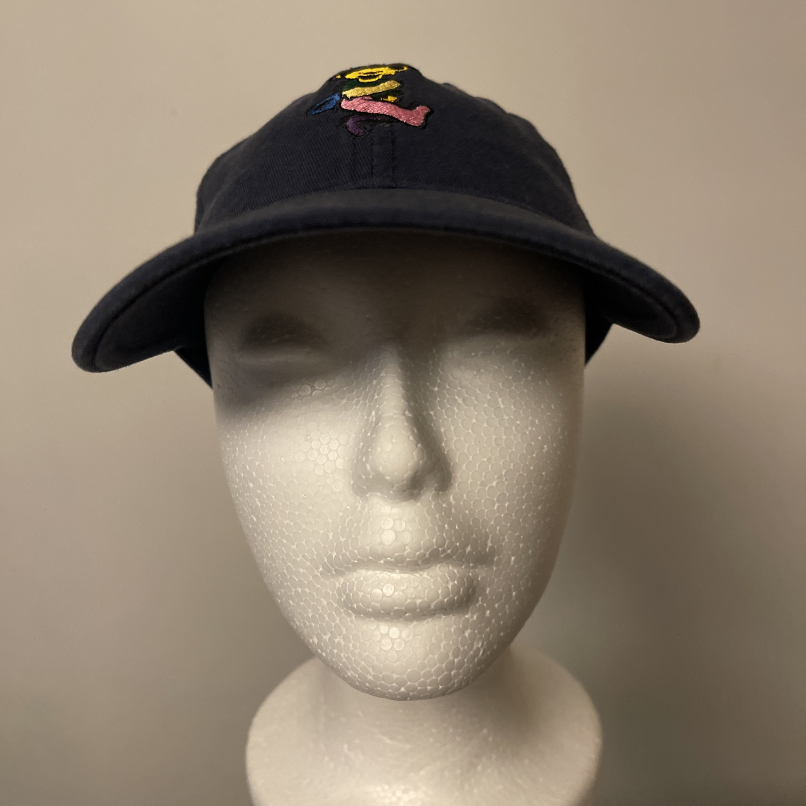 Grateful Dead Blue/Gray Adjustable Strap Hat Cap Multicolor Bear By Mad Engine