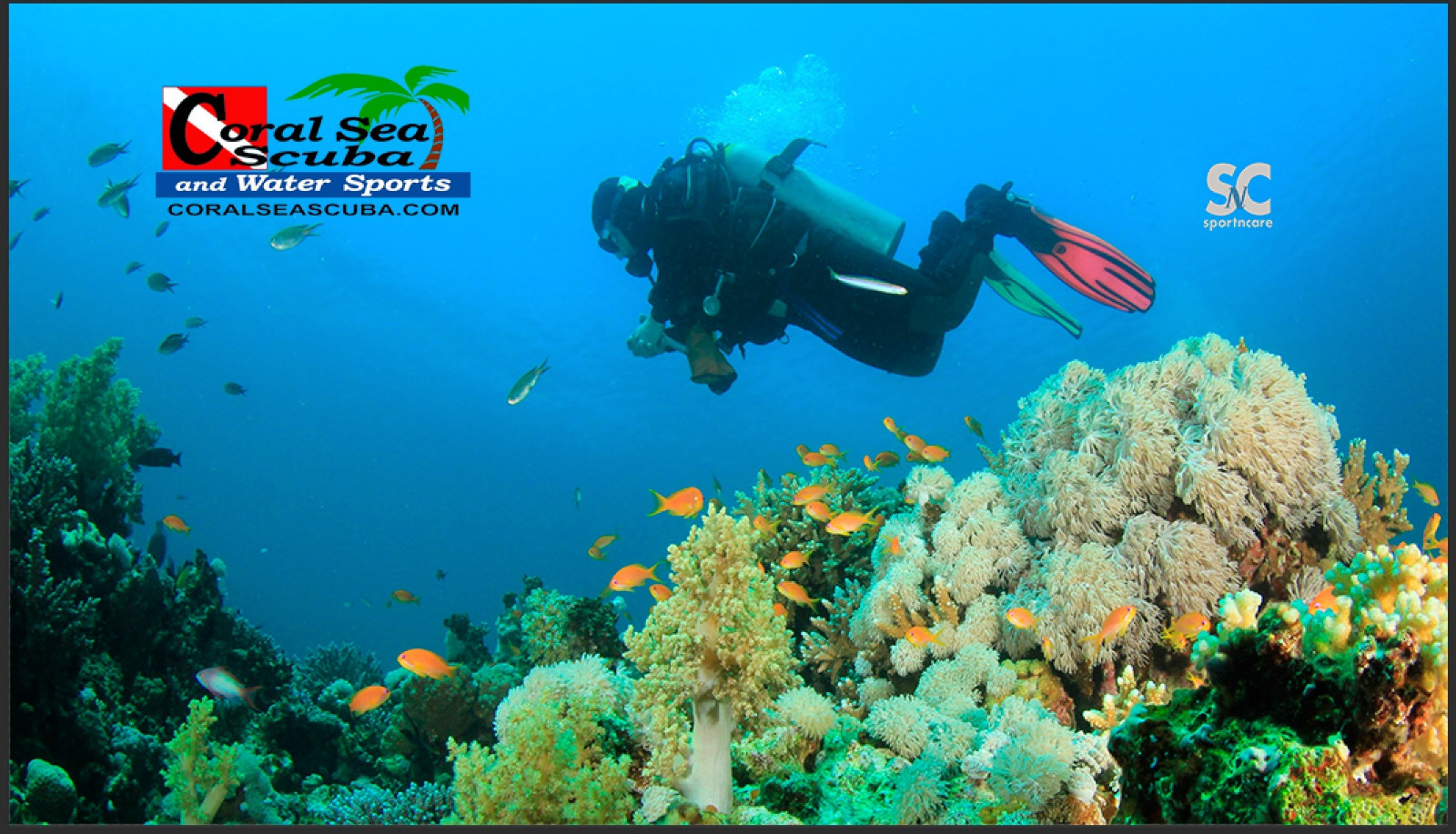 Microfiber Towel Male Diver Coral Sea Logo Scuba Dive Travel Large 32" x 60 D599
