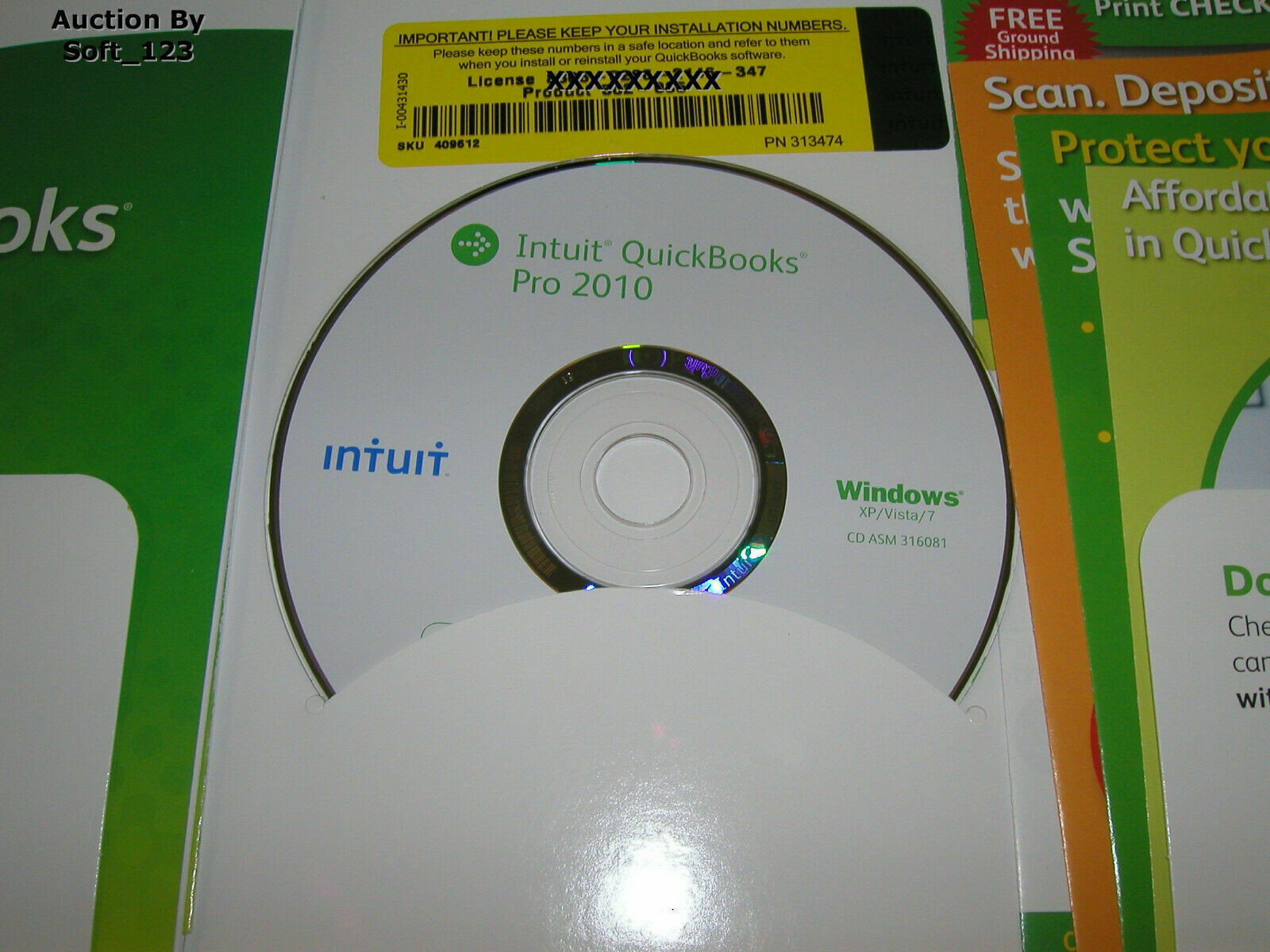 INTUIT QUICKBOOKS PRO 2010 FOR WINDOWS PC FULL VERSION with VALIDATION CODE