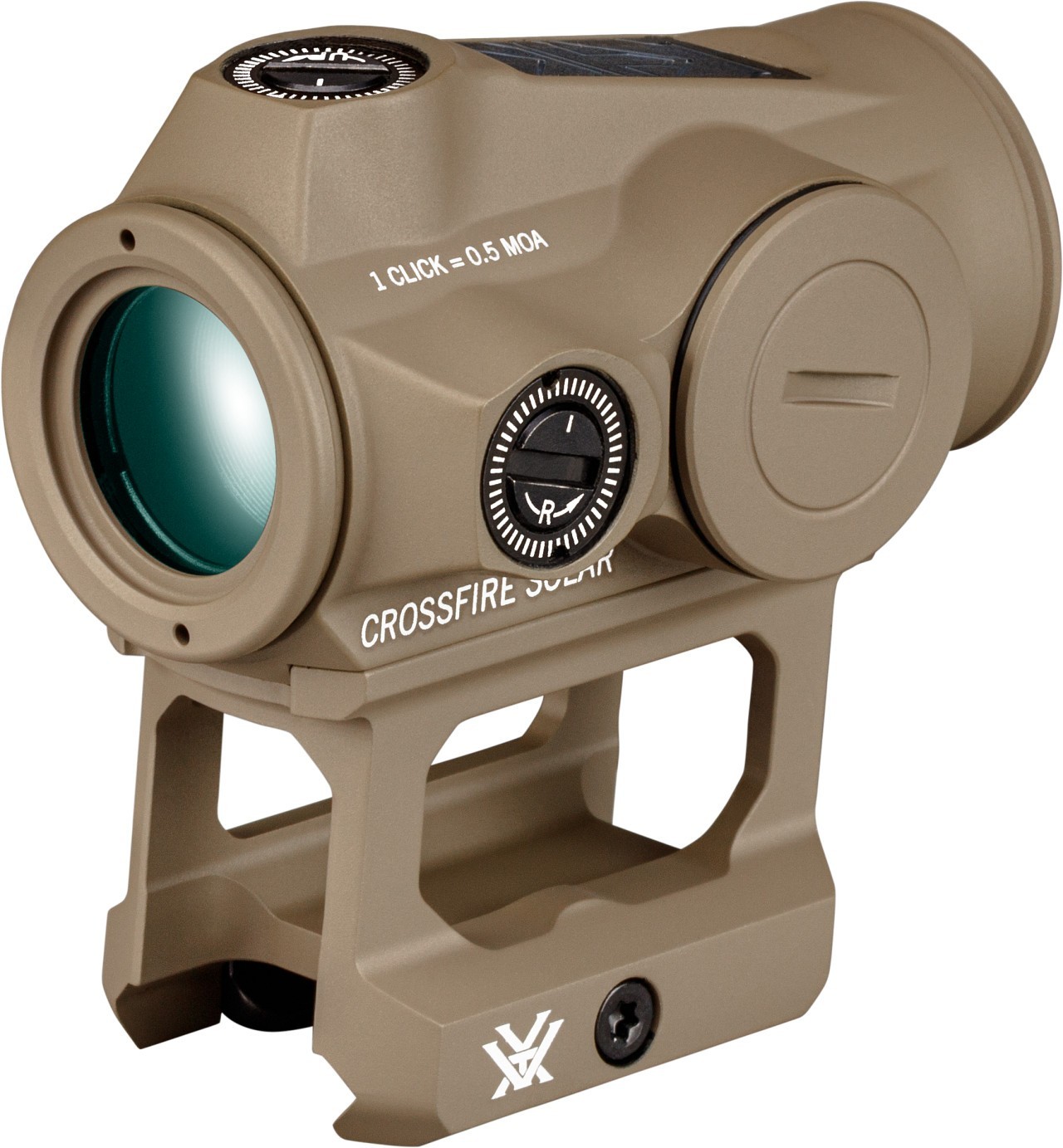 Vortex Crossfire II Solar 2 MOA Red Dot Sight - Tan (CF2-RD2-SLR-T)
