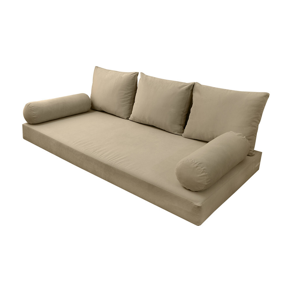 |SLIPCOVER ONLY| S.V3 Velvet Indoor Daybed Mattress Pillow Knife Edge Full AD304