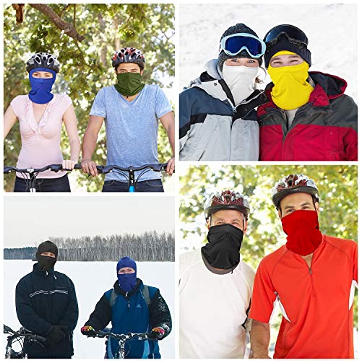 Balaclava Full Face Mask for Men Women UV Protection Ski Sun Hood Tactical Masks