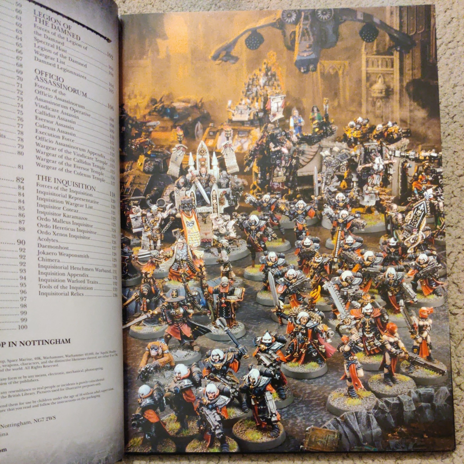 Warhammer 40k Imperial Agents Codex 2016 Hardback Rare Oop