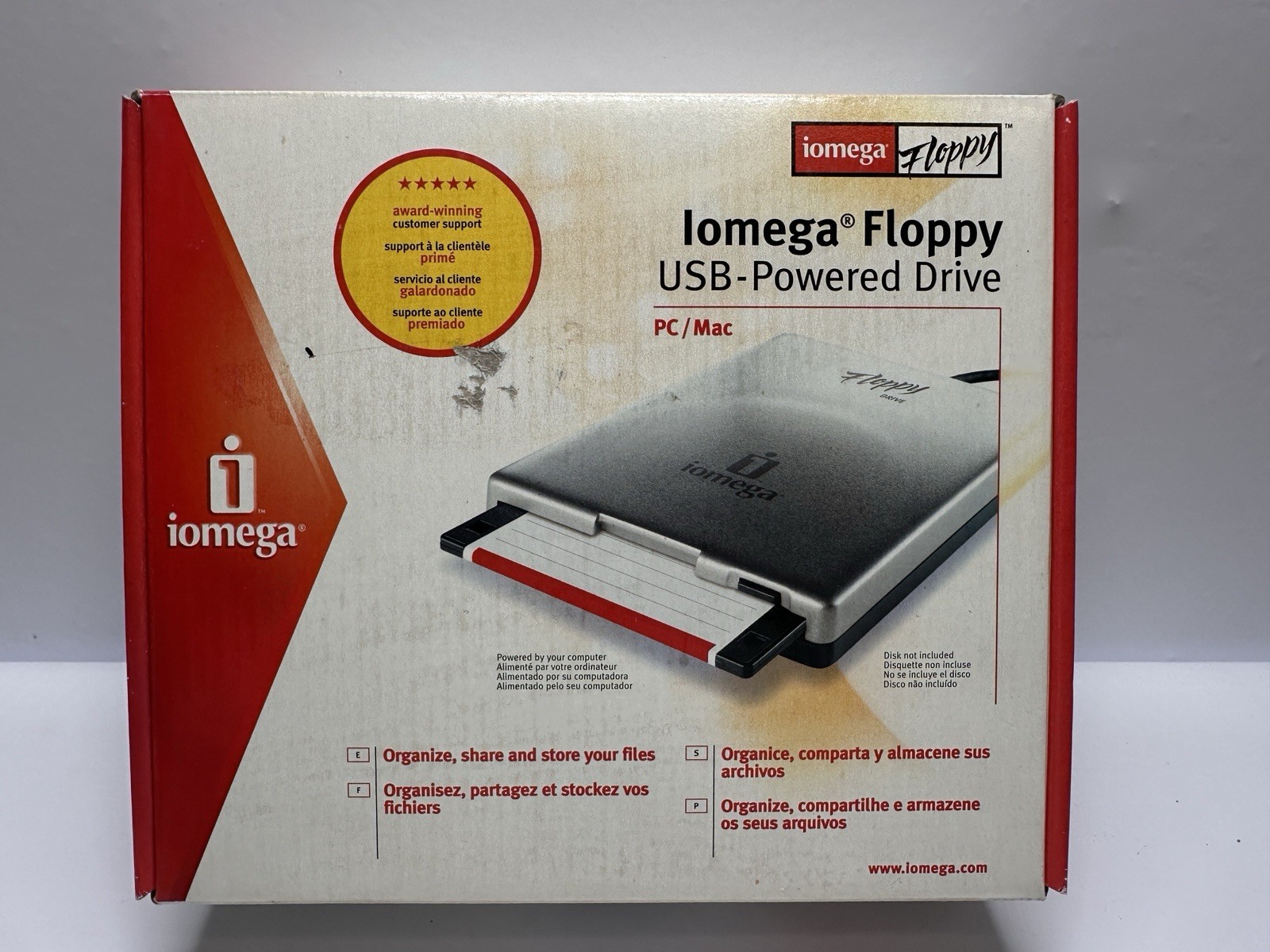 Iomega Floppy USB Powered Drive Open Box PC Mac External 3.5 Drive