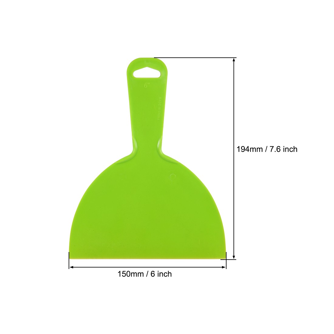 Putty Scraper 6" Plastic Flexible Putty Knives Disposable Spreader Green 3pcs
