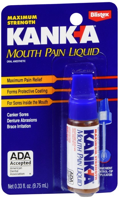 Kank-A Mouth Pain Liquid Maximum Strength 0.33 OZ