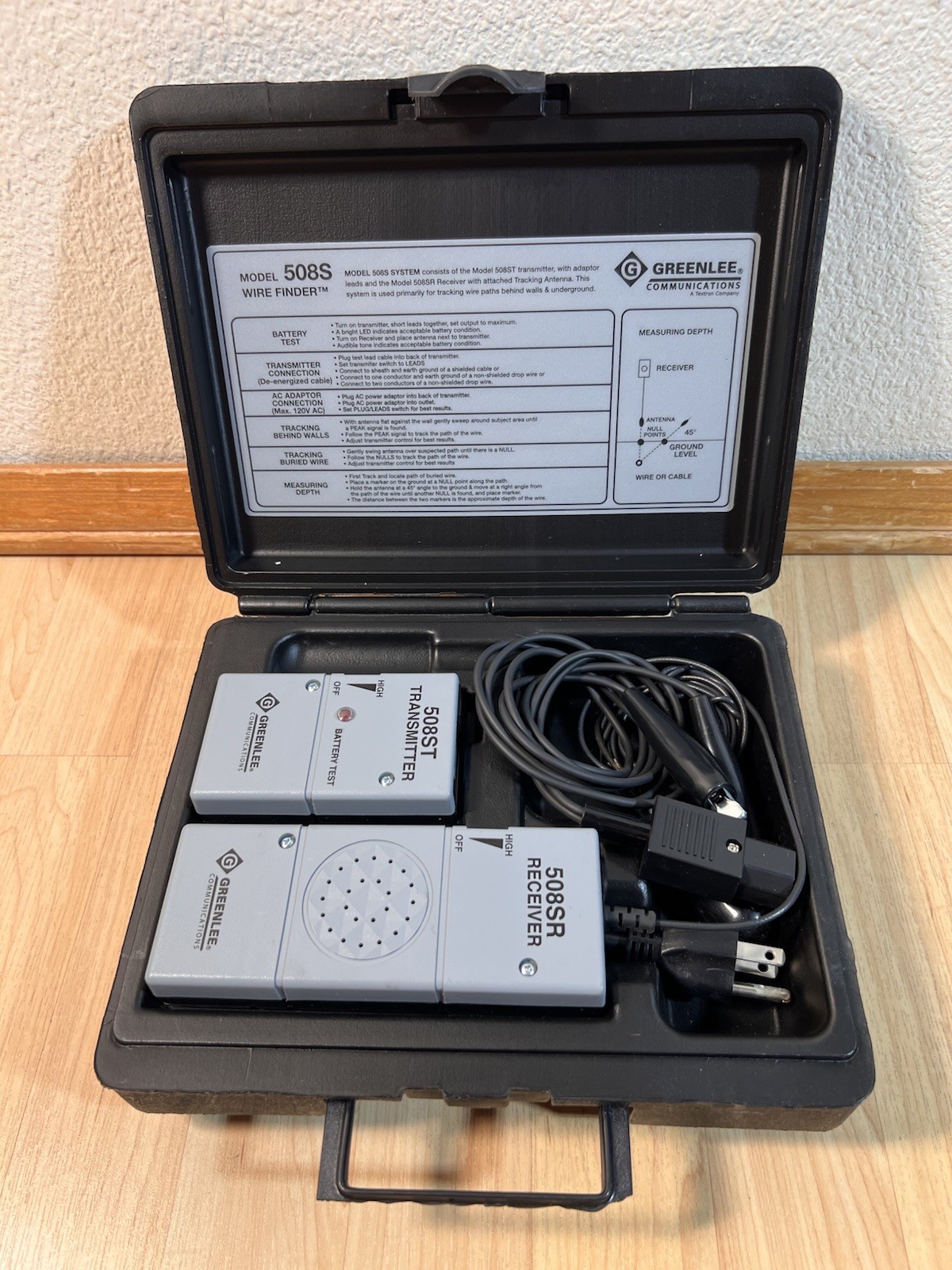 Greenlee 508S Wire Finder Wire Locating System Kit