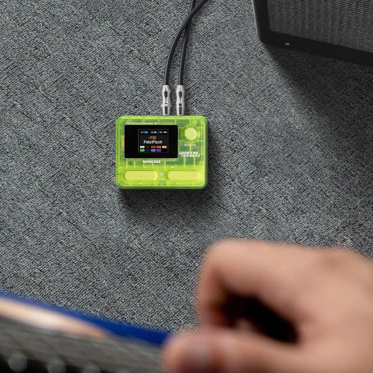 Portable Multi Effects Pedal - Transparent Green