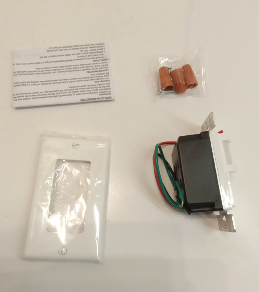 Intermatic IOS-DSIMF-WH Residential In-Wall PIR Occupancy Sensor 120VAC 150°