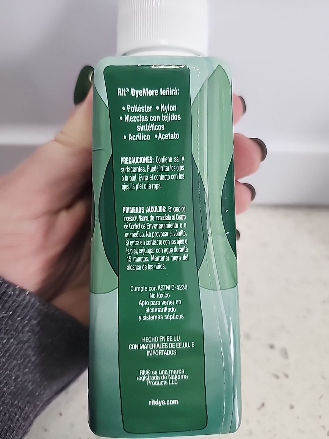 Rit DyeMore Synthetic 7oz Peacock Green