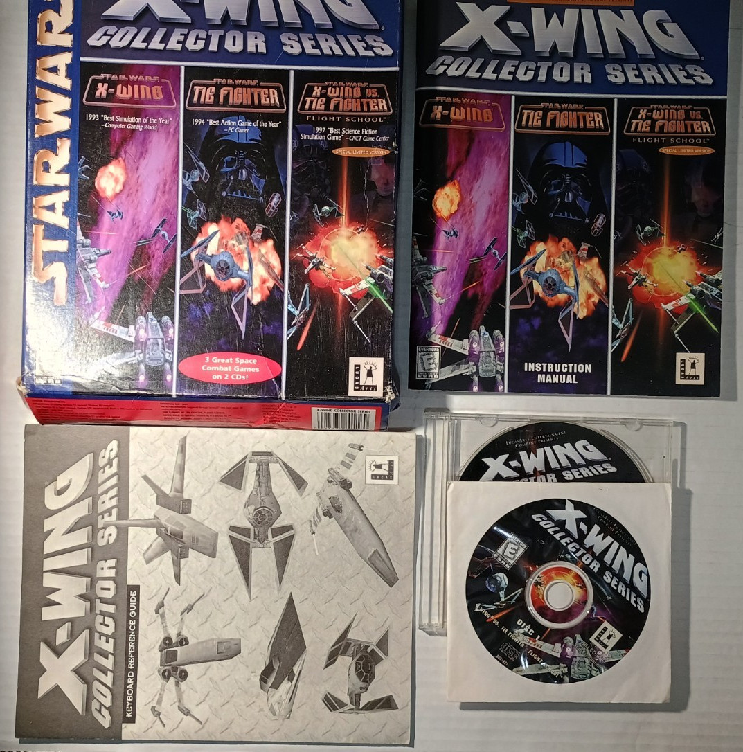 X-Wing Collector Series Instruction Manual and Keyboard Reference Guide See Pics